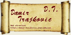 Damir Trajković vizit kartica